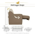 thumbnail image 2 of Qualitex De Leon Console DX RV Sofa Bed - 72" Wide - Light Sand Ultimate Leather, 2 of 9