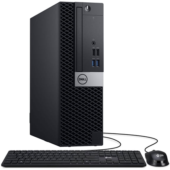 Restored Dell OptiPlex SFF Desktop PC Intel i5-8500 8th Gen, 8GB Ram 256GB SSD Built-in Wi-Fi, Windows 11 Professional (Refurbished)