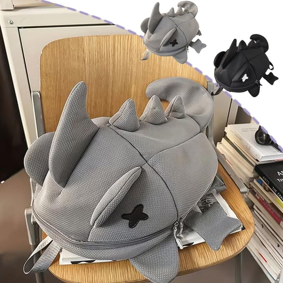 AOMXGD Trendy Shark Design Backpack, Multifunctional Unisex School Bag, Lightweight Sports Cycling Travel Chest Bag