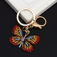 thumbnail image 3 of FRCOLOR 1pc Shape Keychain Rhinestone Keyring Metal Bag Pendant Gift Key Chains for Women Kids Red, 3 of 8