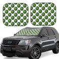 thumbnail image 2 of Uemuo Happy Watermelon Printed 2 PCS Car Windshield Sun Shade, Auto Sun Heat and UV Rays Blocker, Foldable Automotive Front Window Sunshade Protector, 2 of 7