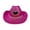 A01 Hot Pink, variant on Xmyrz Womens Party Fancy Cowboy Hat Wide Brim Glitter Design Western Style for Dance Four Seasons Blue