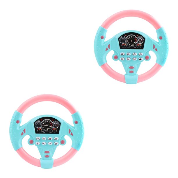 Tholdsy Simulated Driving Controller Simulation game Pretend for Birthday 2piezas rosa Tipo 1