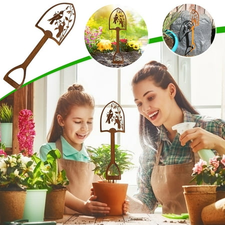 

〖Yilirongyumm〗 Home Decor For Gardeners Shovel Garden Gift Small Great Recycling Metal Decoration & Hangs