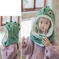 thumbnail image 4 of Gorro De Pasamontañas Para Niños, Gorro De Invierno De Lana Con Dibujos Animados, Calentador De Cuello Con Cubierta Facial Antivaho Desmontable Para Niños Y Niñas Cateissary AP007831-01, 4 of 6