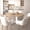 White Oak, variant on Lirago 43"-59" Extendable Dining Table, Farmhouse Kitchen Table with Removable Leaf for 6, Dining Room