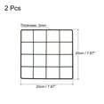 thumbnail image 2 of Uxcell 8"x8" Wire Grid Panel, 2 Pack Wall Grid Panels Board Photo Display Decor Hanging Organizer, Black, 2 of 5