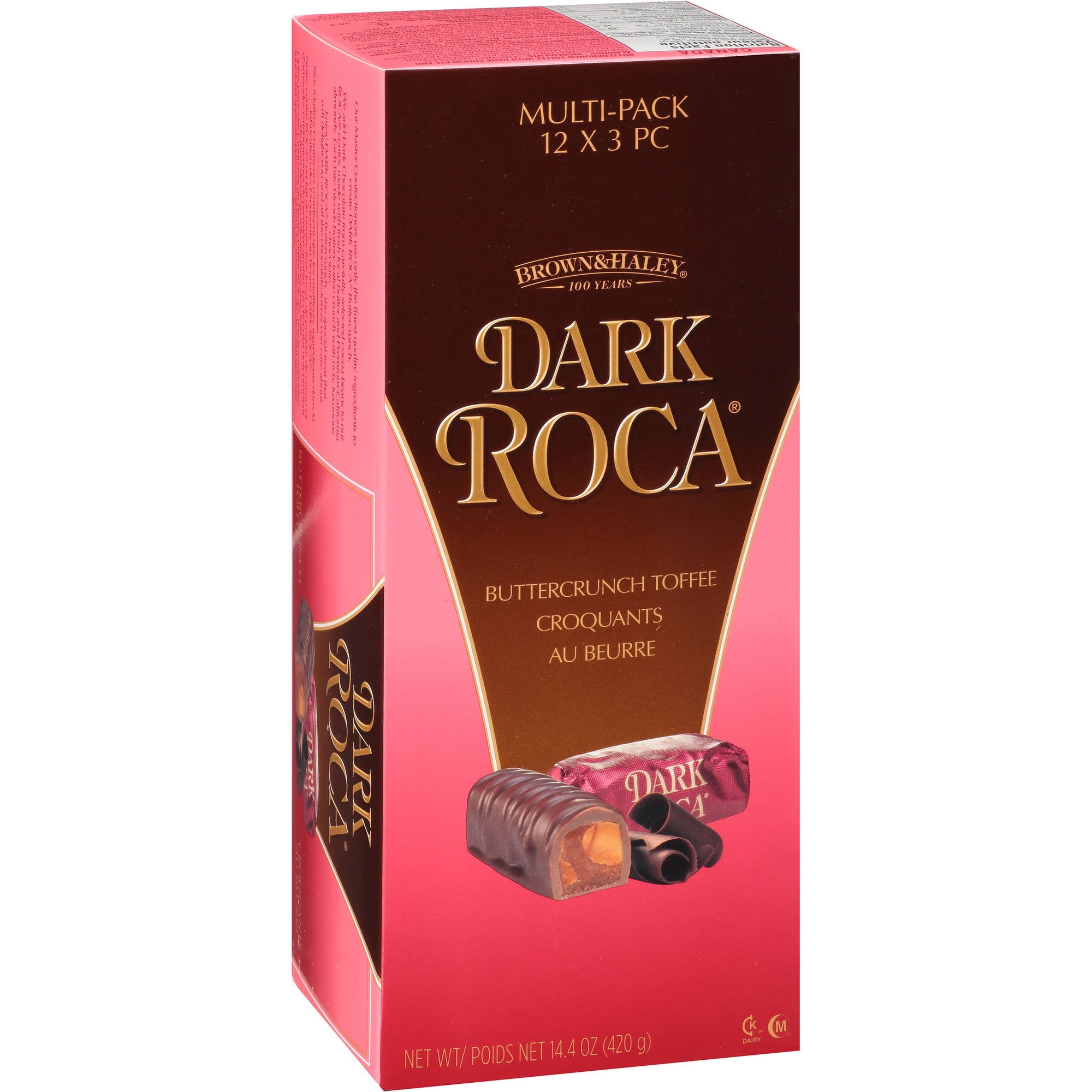 Brown & Haley Dark Roca ButterCrunch Toffee Multi-Pack, 12 count, 14.4 oz by Brown & Haley
