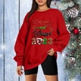 thumbnail image 1 of EGNMCR Chandails à Capuchon pour Femmes, Chandails pour Femmes, Chandail à Capuchon pour Femmes Décontracté à Manches Longues Femmes Décontracté à Manches Longues Col Rond Hauts Blouse Ample Nouvel An Noël Imprimé Graphique Chandail pour Femmes Blouse, 1 of 7