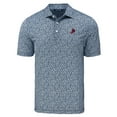thumbnail image 2 of Men's Cutter & Buck Navy St. Louis Cardinals Big & Tall Pike Eco Flora Print Recycled Polo, 2 of 3