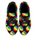 thumbnail image 2 of Rainbow Pride Shoes Men Women Fashion LGBT Sneakers Adult Lightweight Breathable Running Shoes Black Size 6, 2 of 7