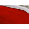 thumbnail image 3 of BedDecor 300 GSM 1Pcs Reversible Solid (Blood Red, Oversize King) 100% Egyptian Cotton Base Comforter, 3 of 8