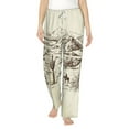 thumbnail image 2 of Picia Wild West Desert With Cowboys Womens Soft Woven Cotton Elastic Waistband Sleep Pajama Pant Lounge Sleep Pant With Pockets And Drawstring-Large, 2 of 9