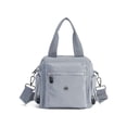 thumbnail image 2 of Gustave Small Tote Crossbody Bags for Women Nylon Multi-Pocket Shoulder Handbag Top Handle Satchels Purse Lightweight Messenger Bags with Zipper for Travel Work, Gray, 2 of 9