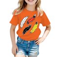 thumbnail image 4 of Gerichy Summer Short T-Shirts for Girls Short Sleeve Graphic Prints Tees Funny Crewneck Tops Summer Short T-Shirts for Girls Trendy Tops Kids Girls Short Sleeve Tee T Shirt Casual Fit Basic Shirt, 4 of 6