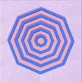 thumbnail image 1 of Ahgly Company Tapis d'Intérieur Lavable en Machine Carré Violet Transitionnel, 4 Pieds Carré, 1 of 7