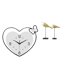 thumbnail image 1 of Reloj De Pared Acrílico En Forma De Corazón Con Movimiento Silencioso Y Modernas Estatuas De Pájaros De Madera Para Decoración Creativa De Salas De Estudio, Cafeterías, Oficinas,, 1 of 8