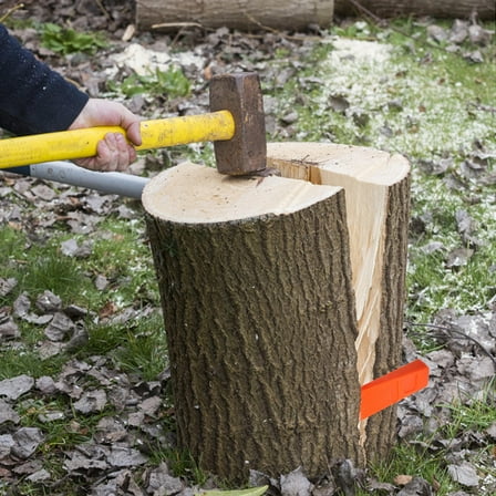 FONWILYO 4Pcs Orange Plastic Felling Wedge For Lumberjack Tools And Portable Manual Splitter