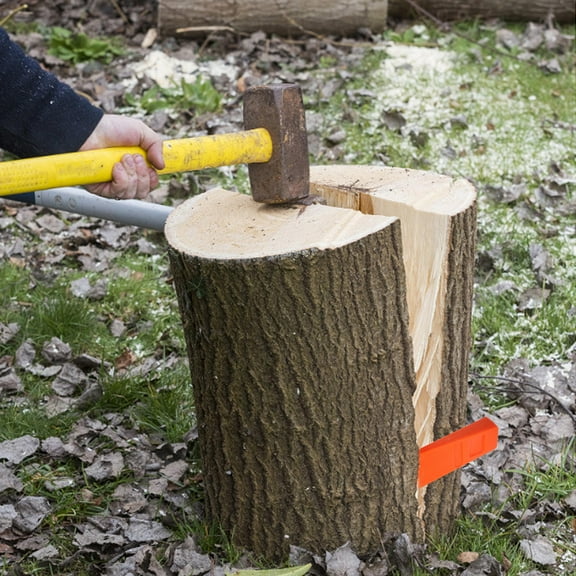 FONWILYO 4Pcs Orange Plastic Felling Wedge For Lumberjack Tools And Portable Manual Splitter
