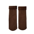 thumbnail image 2 of Kiskick 1 Pairs Mid-Tube Ribbed Unisex Socks Winter Solid Color Thickened Fleece Lining Socks Daily Wear for Cozy Comfort, 2 of 8