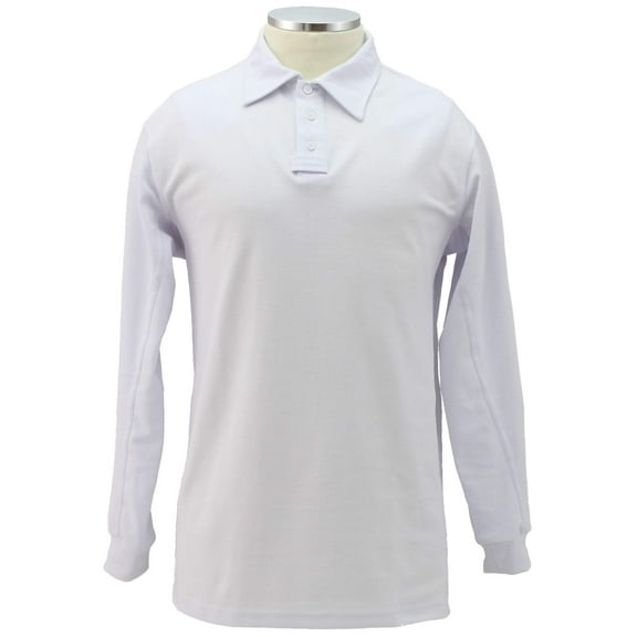 Tactical Performance Long Sleeves Polo Shirt - White - 4XL