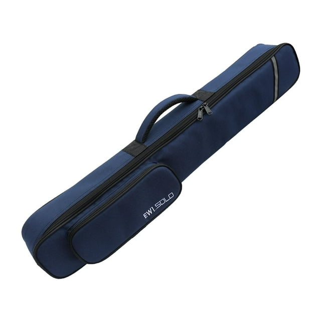 QualitChoice Durable Soprano Saxophone Case Oxford Cloth Waterproof With Easy Carry Options For Musicians Performing Deep blue 80x8x9cm