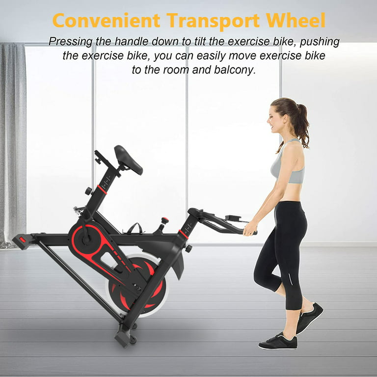 PayLessHere Exercise Bike Indoor cycling Bike Stationary Bikes Seat cushion  Belt-Drive Workout Bike for Home gym Beginners Magne