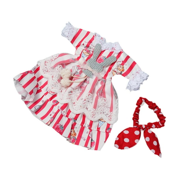 1/6 muñeca princesa vestido vestido de fiesta DIY para niños regalo de cumpleaños, cosplay haz tus propias muñecas para muñeca de figura de acción de rojo