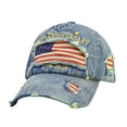 thumbnail image 5 of 250 Anniversary USA Hat - Distressed Denim Hat 1776–2026 Print Patriotic Baseball Cap with Adjustable Buckle,Blue, 5 of 5