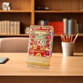 thumbnail image 5 of Kuroiy 2026 Desk Calendar, Red Festive Mini Desktop Planner, Thick Paper, Ink-Proof, Stable Stand, Year-Round Scheduling, Holiday Marked, Decorative Office Organizer, 5 of 6