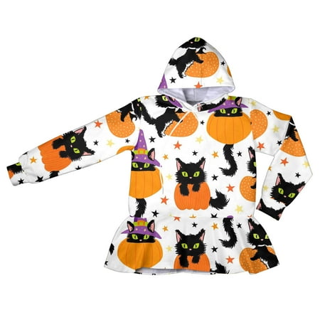 

Dadaria Toddler Sweatshirt 1-11 Years Halloween Girl s Fall Clothes Oversized Sweatshirt Pullover Hoodie Child Long Sleeve Shirt Cute Cartoon Print Dress Outfit White 6-7 Years Toddler