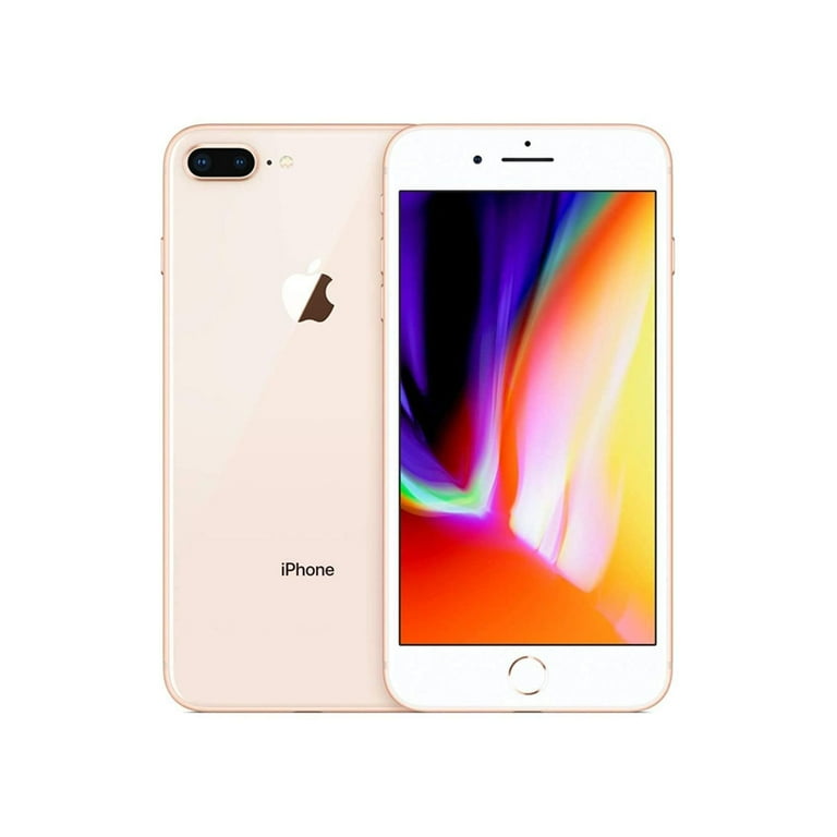 Restored Apple iPhone 8 Plus (Unlocked) 64GB Gold (A1864) Bundle