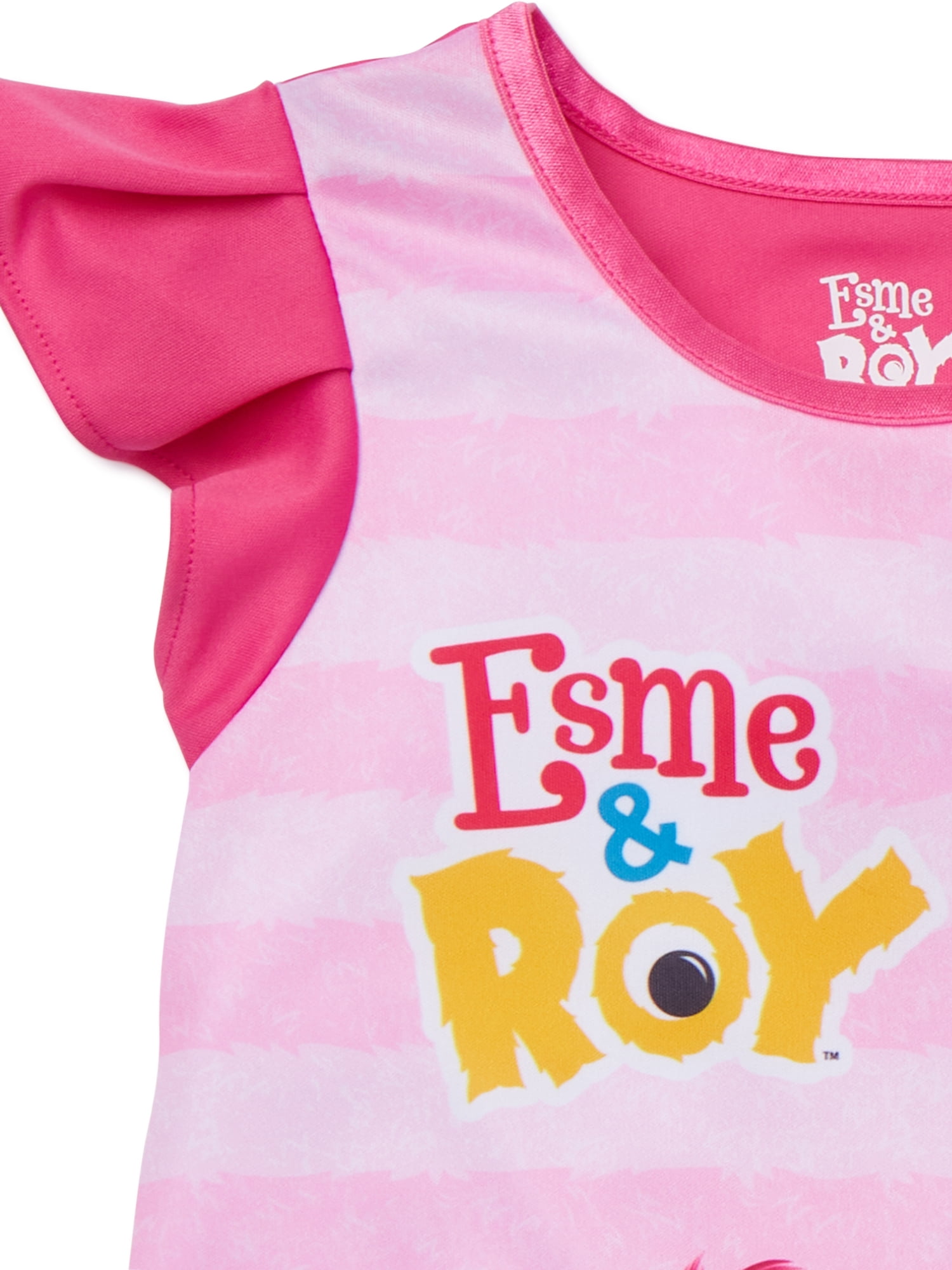 Esme Roy Toddler Girl Flutter Sleeve Nightgown Pajamas