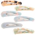 thumbnail image 2 of Girls Hair Accessories Women Styling Hair Clip Fashion Square Acetate Sheet 6Pcs, 2 of 4