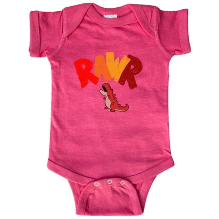 

Inktastic Lil Red Tyrannosaurus Rawr Gift Baby Boy or Baby Girl Bodysuit