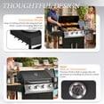 thumbnail image 5 of Ktaxon 4 Burner Propane Grill Gas Stove 58000 BTU with Side Stove,Wheels, 5 of 7
