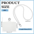 thumbnail image 2 of Pearl Phone Lanyard Universal Cell Phone Lanyard 24.8In Crossbody Phone Chain Strap Detachable Neck Strap with Phone Tether Pabs Beaded Phone Charms Straps Compatible for Most Smartphones White, 2 of 7