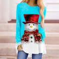 thumbnail image 1 of DPTALR Femmes Décontracté Manches Longues Col Rond Chandail Blouse Ample Style Ethnique Rétro Chemises Imprimées, 1 of 4