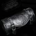 thumbnail image 6 of Motorcycle Handlebar Organizers Bag Punk Themed Design Waterproof Leather Multiple Storage Pockets Tool Carriers, 6 of 8