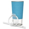 thumbnail image 4 of Ello Tidal Glass Tumbler with Straw, 20 oz, Blue Sky Texture, 4 of 6