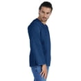 thumbnail image 3 of Atasi Long Sleeve Kurta For Men Solid Slub Cotton Round Neck Ethnic Shirt-7429, 3 of 7