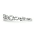 thumbnail image 2 of 14k White Gold Twisted Loops Ring Infinity, 2 of 8