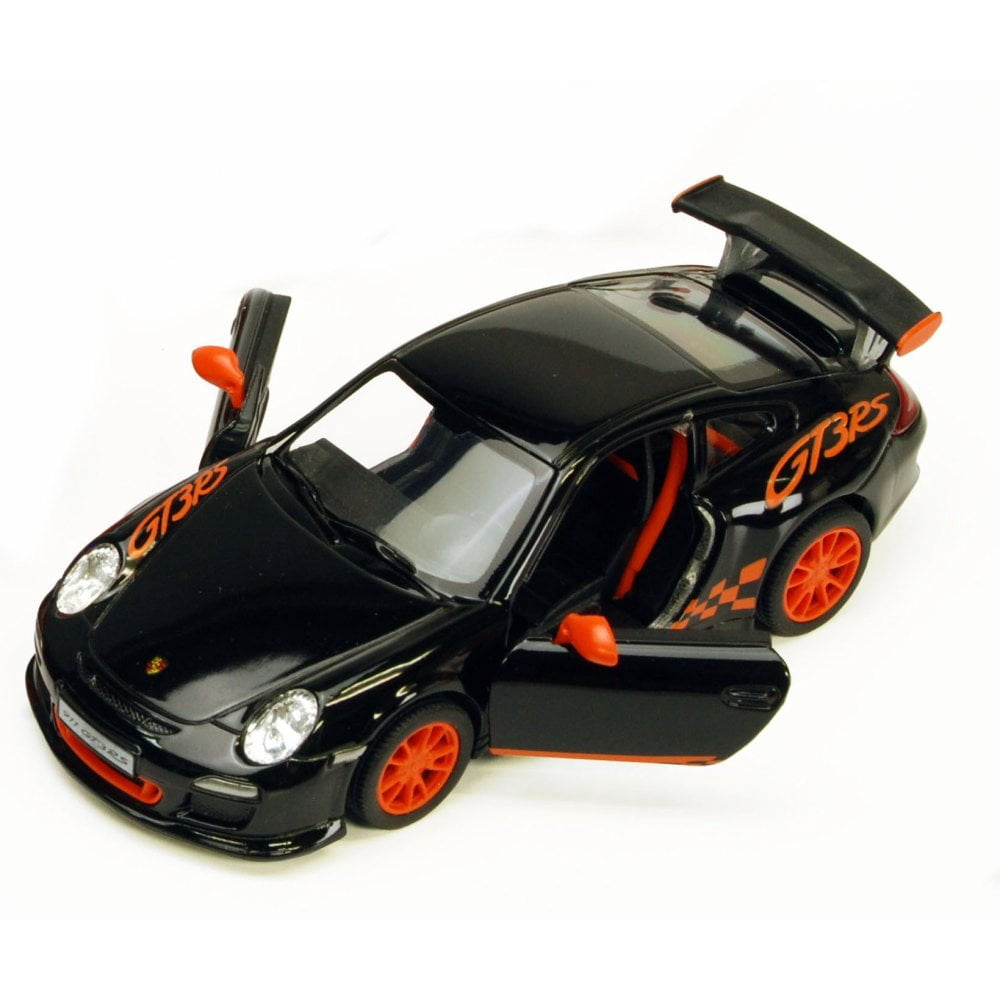 2010 Porsche 911 GT3 RS, Black - Kinsmart 5352D - 1/36 scale Diecast