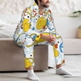 thumbnail image 7 of Kdxio Ducks and Anchors Men’s Pajama Set Pajamas For Men 2 Piece PJ Set with Men Pajama Pants and Long Sleeve T-Shirt Lounge Set-Large, 7 of 7