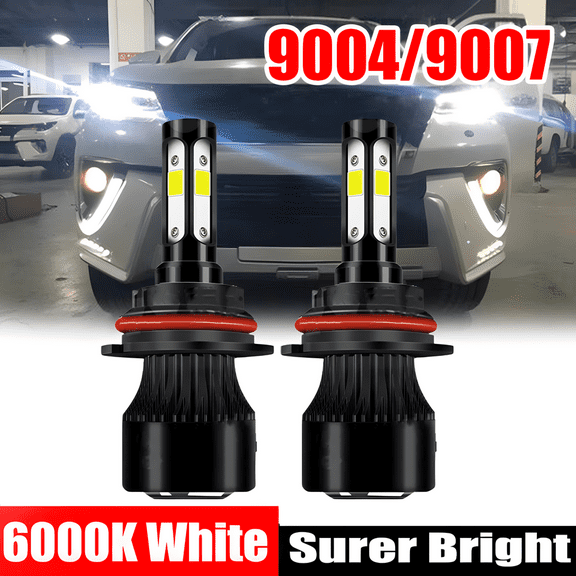 9007 LED For Dodge Dakota 91-96 Caravan 87-95 Headlight High-Low Beam Bulbs Kit