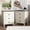 White-2PCS, variant on 2-Piece Nightstand for Bedroom,Farmhouse Nightstand with Drawer,Bedside Tables End Table for Living Room,Flute Wood Side Table,White