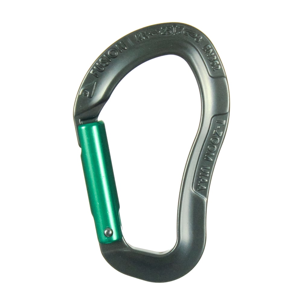 Details about / Fusion Climb Zoom Aluminum Straight Gate Ergonomic Carabiner 5-Pack MADE IN USA