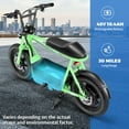 thumbnail image 5 of SANOPY Electric Scooter Electric Scooters for Adults, Peak 1200W Motor, Top 20mph, 30 Long Miles Range, 16" Fat Tire, Motorcycle Style Electric Scooter with Basket, Green, 5 of 9