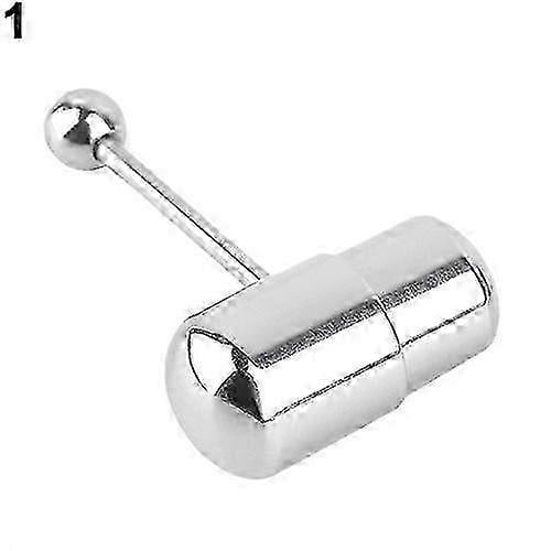1Pc Cool Vibrating Barbell Tongue Ring Stainless Steel Body Jewelry