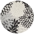 thumbnail image 2 of Nourison Aloha Indoor/outdoor Floral Black White Area Rug, 2 of 10